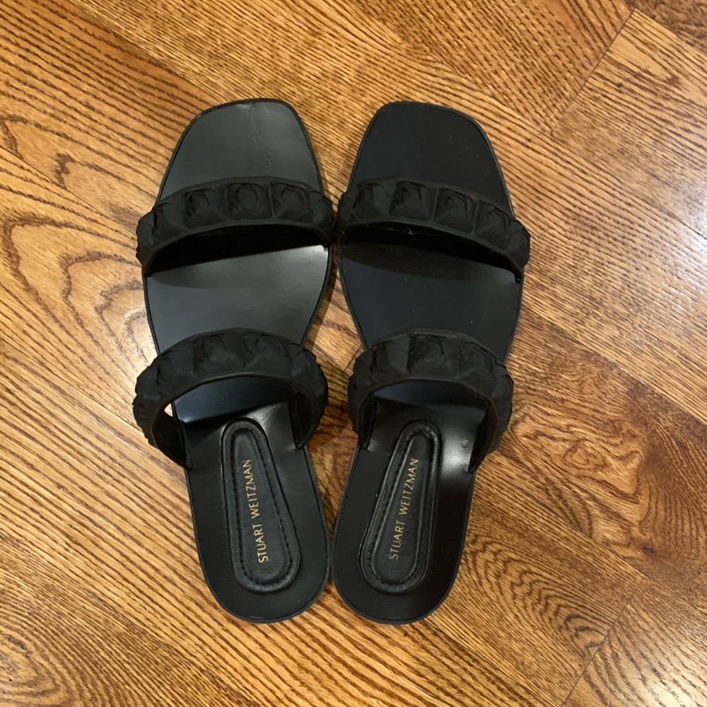 Black Rosita Stuart Weitzman Sandals